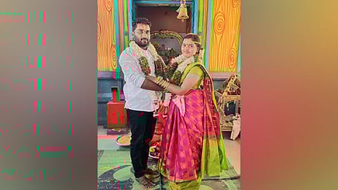 Abducted woman's wedding photo