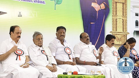 OPS held a meeting with office bearers and district secretaries of his faction on December 21 at YMCA