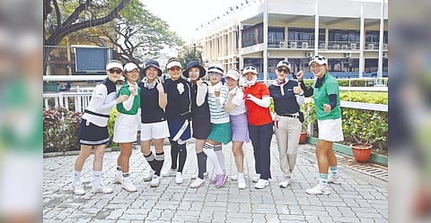 Korean lady golfers who participated in the tournament