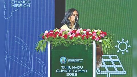 Supriya Sahu at the climate summit