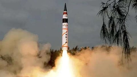 The Agni 5 ballistic missile tested on Thursday evening is lighter than before.
