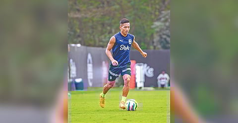 Lallianzuala Chhangte at a training session