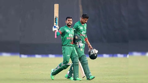 Miraz saved his best for the 50th over when he smashed Shardul Thakur for couple of sixes