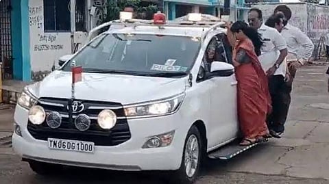 War of words over Mayor travelling footboard on CM's vehicle