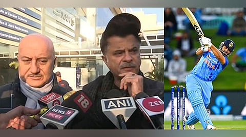 Anil Kapoor with Anupam Kher; Rishabh Pant