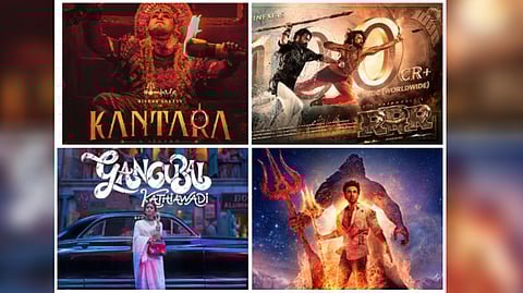 Posters of Kantara, RRR, Gangubai kathiawadi, Brahmastra