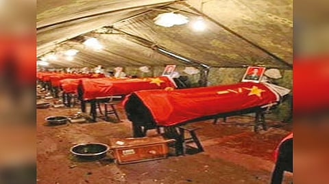 Old photo shared as Chinese casualties