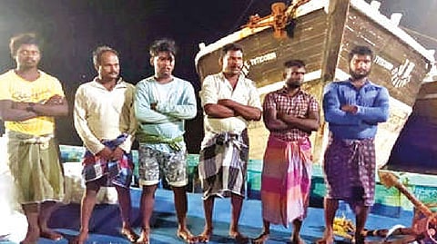 Arrested fishermen