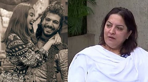 Tunisha with Sheezan; Tunisha's mother Vanita Sharma