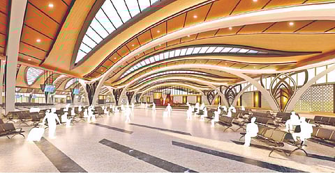 An artist?s impression of the Egmore railway station after works