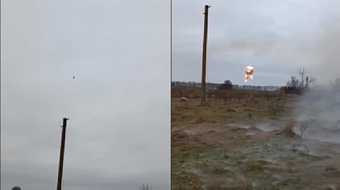Missile attack in Ukraine