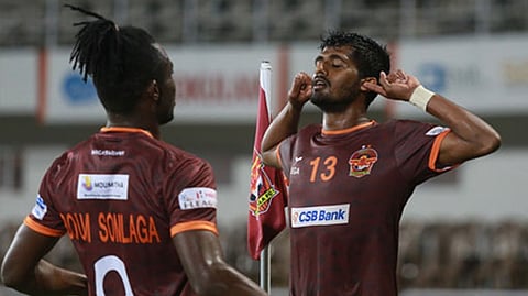 A visual from the match