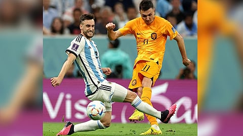 A visual from the match