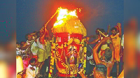 Maha deepam in all its glory atop Annamalai hills