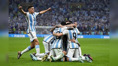 Argentina 2-0 ahead against France at halftime
