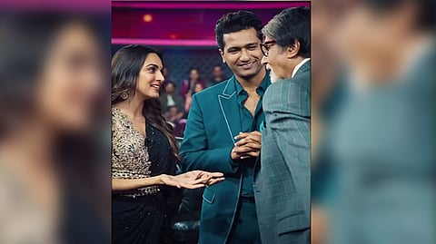 Vicky Kaushal and Kiara Advani with Big B