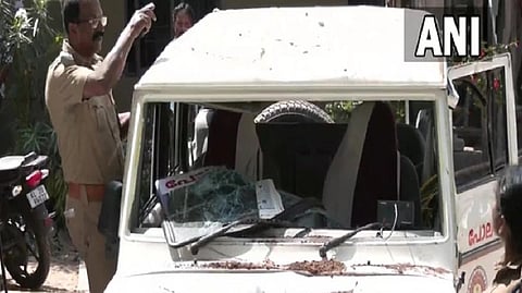 A visual of the fishermen protest that caused destruction on Sunday.