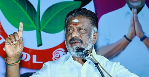 Former chief minister O Panneerselvam