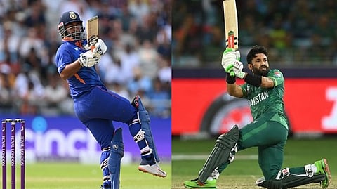 (L -R) : Rishabh Pant ; Mohammed Rizwan