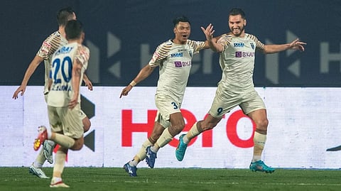 Luna was menacing in midfield, but Jamshedpur FC was the one that came very close to levelling the game in the 37th minute.