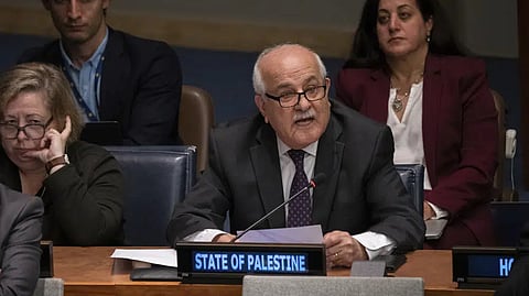 Palestinian Ambassador Riyad H. Mansour