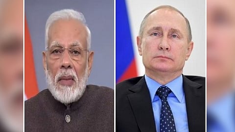 Prime Minister Narendra Modi and Russian President Vladimir Putin