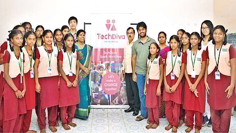 Participants from last year?s hackthon with teachers