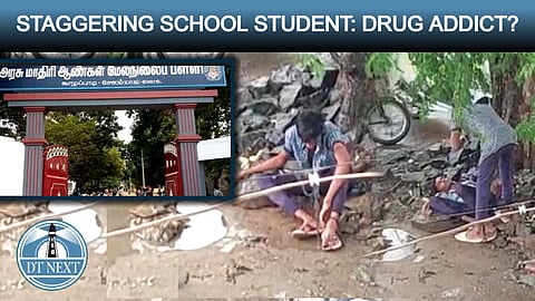Staggering school student: Drug addict?