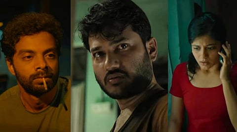 Actors Vinoth Kishan, Roju and Aditi Balan in 'Story of Things'