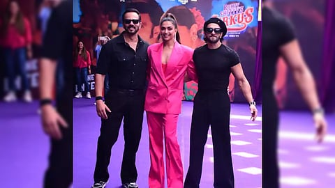 Rohit Shetty, Deepika Padukone and Ranveer Singh