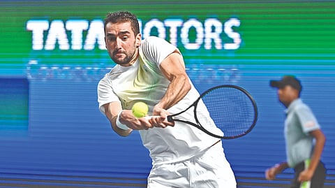 Marin Cilic won the match in a little over two hours