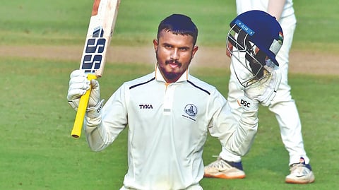 Pradosh Ranjan Paul celebrates his second Ranji century
