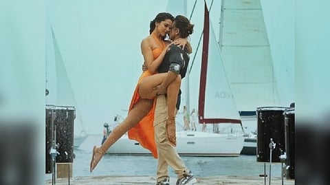 Stills from 'Besharam Rang'