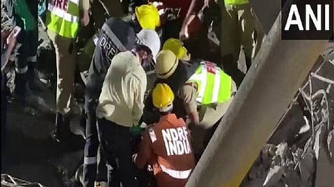 Rescue operation in progress.