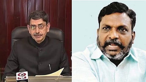 Governor R N Ravi; Thol Thirumavalavan