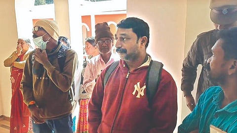 Kodanad murder-cum-heist accused who appeared in court in Nilgiris on Friday.