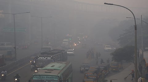 Smog due to bogi celebration
