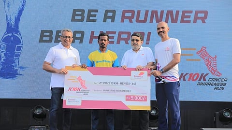 Private hospital organises marathon ahead of World Cancer Day in Besant Nagar on Sunday