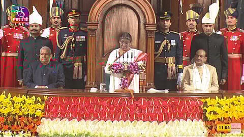 President Droupadi Murmu addressing joint sitting of Parliament