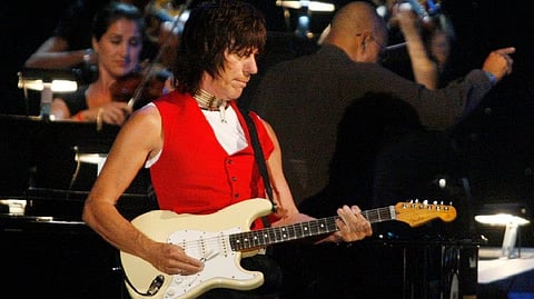 Rock guitarist Jeff Beck