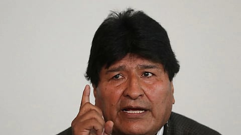 Former Bolivian president Morales