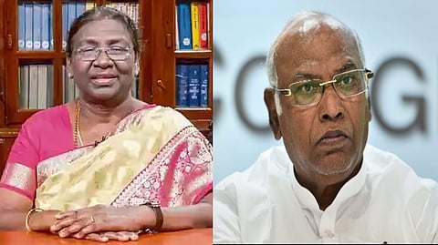 President Droupadi Murmu; Mallikarjun Kharge