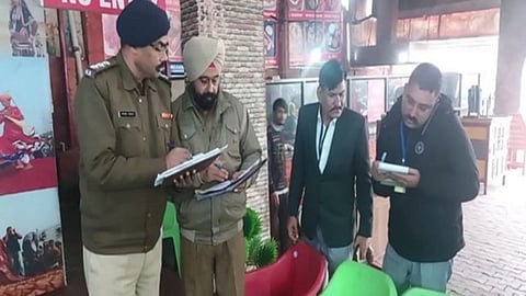 Police team probing the incident.