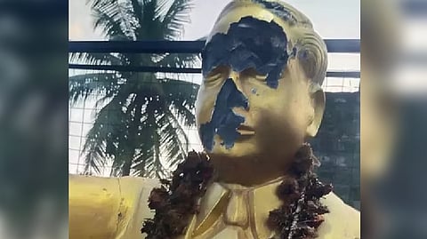 Ambedkar statue damaged in Ponneri