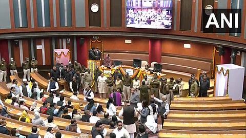 Visuals from Delhi Assembly