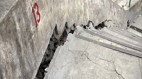 Visuals of cracks in Joshimath