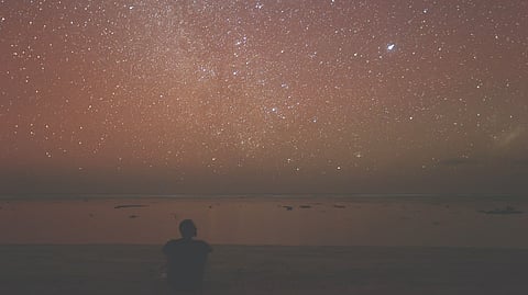 A participant stargzing