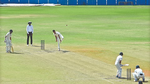 Ajith Ram was the pick of the
Tamil Nadu bowlers in the first
innings with four wickets