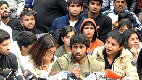 A visual from the protest