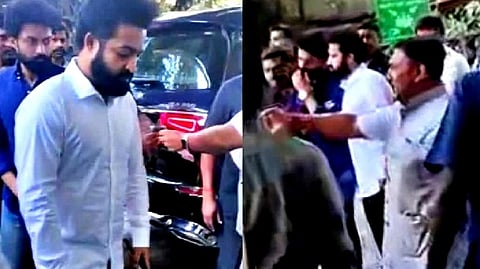 Junior NTR visiting the hospital
